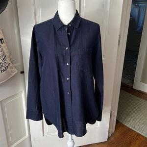 J. Crew cotton/linen blend shirt. Size 10.